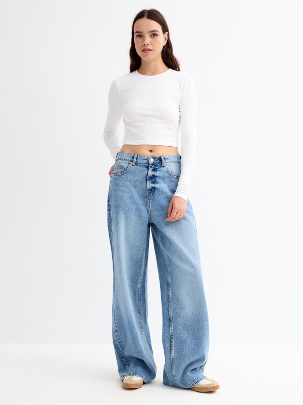 In Side Camiseta Crop Cut Out Espalda