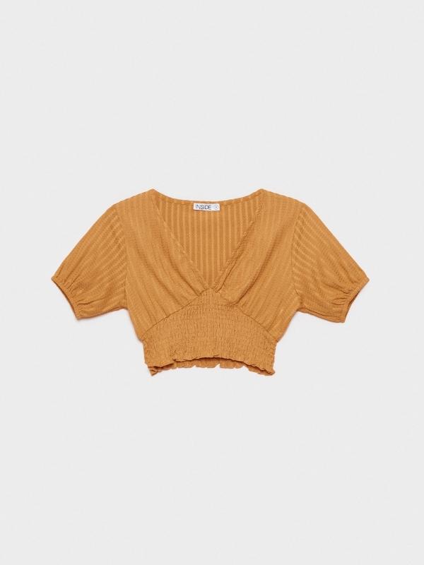 In Side Camiseta Crop De Chenilla