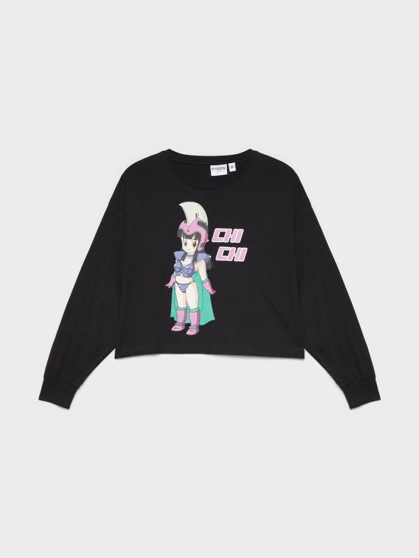 In Side Camiseta Crop Dragon Ball