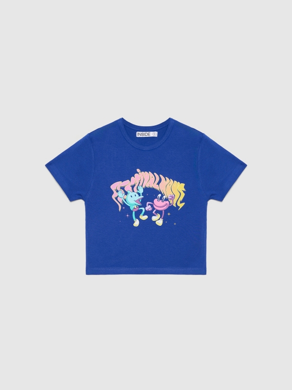 In Side Camiseta Crop Festival Wave