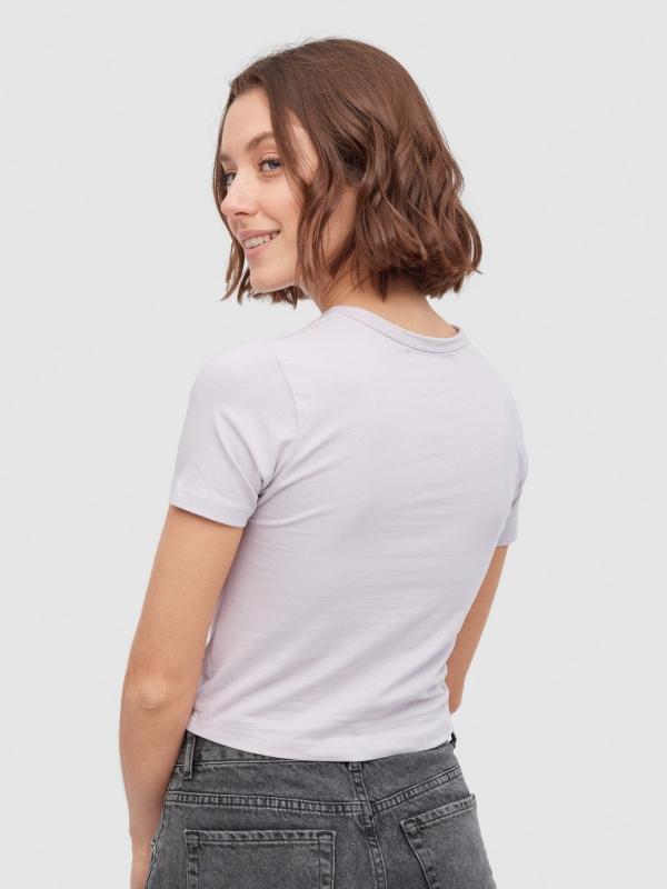 In Side Camiseta Crop Flower Power