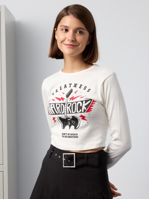 In side Camiseta crop Hard Rock
