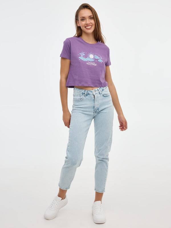 In Side Camiseta Crop Hard Things