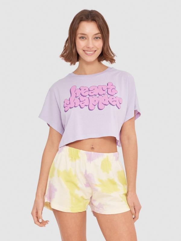 In side Camiseta crop Heart Shapper