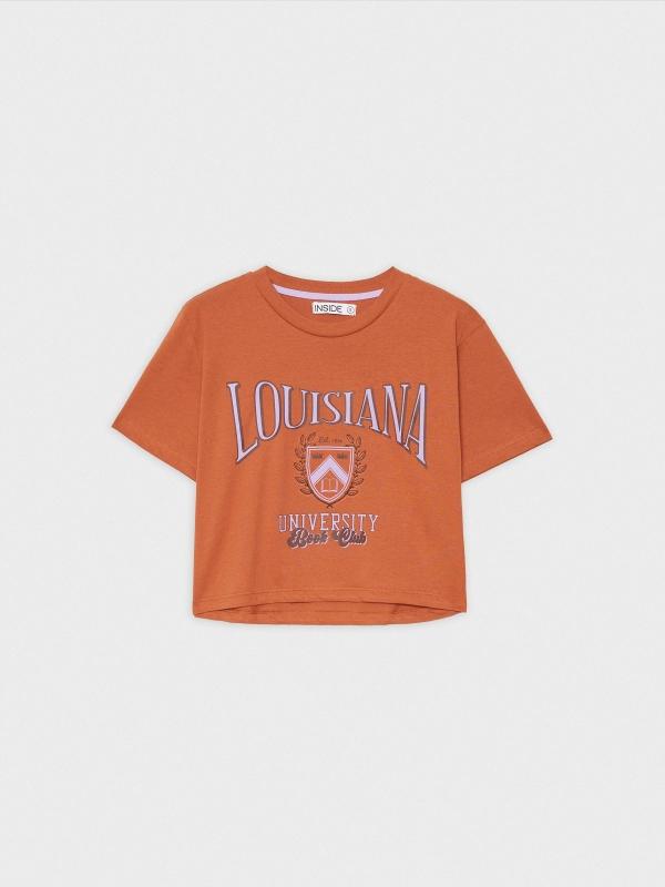 In Side Camiseta Crop Lousiana