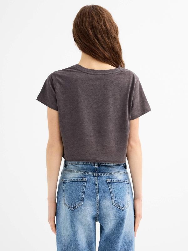 In Side Camiseta Crop Manga Corta Mariposa