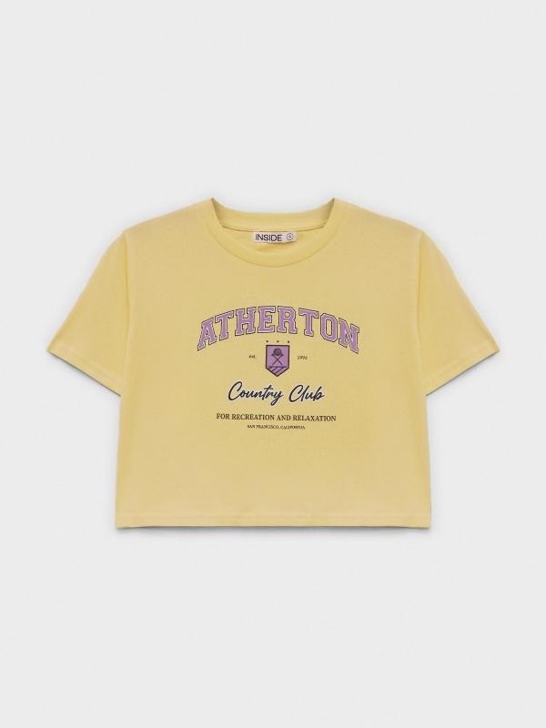 In Side Camiseta Crop Morada