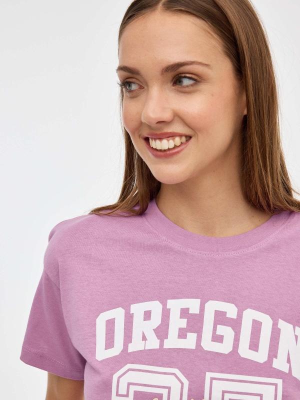 In Side Camiseta Crop Oregon 25