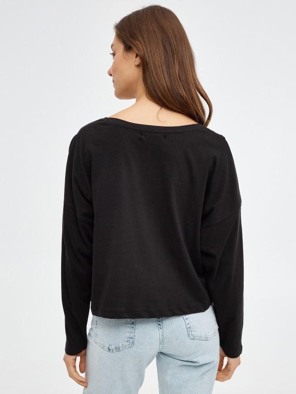 In Side Camiseta Crop Print Tigre