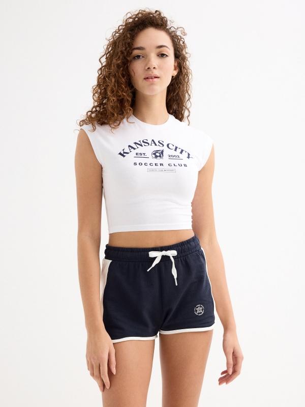 In side Camiseta crop sin mangas Kansas