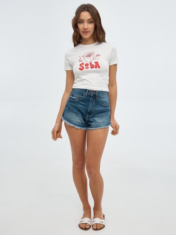In Side Camiseta Crop Soba