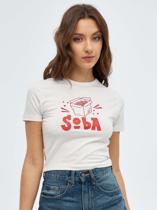In side Camiseta crop Soba