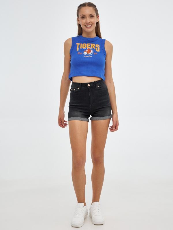 In Side Camiseta Crop Tigers