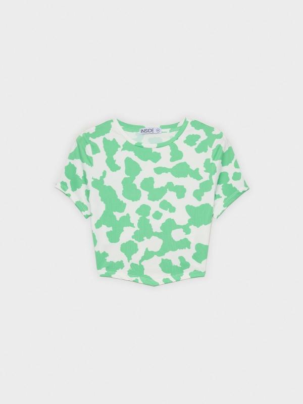 In Side Camiseta Crop Tiras En La Espalda