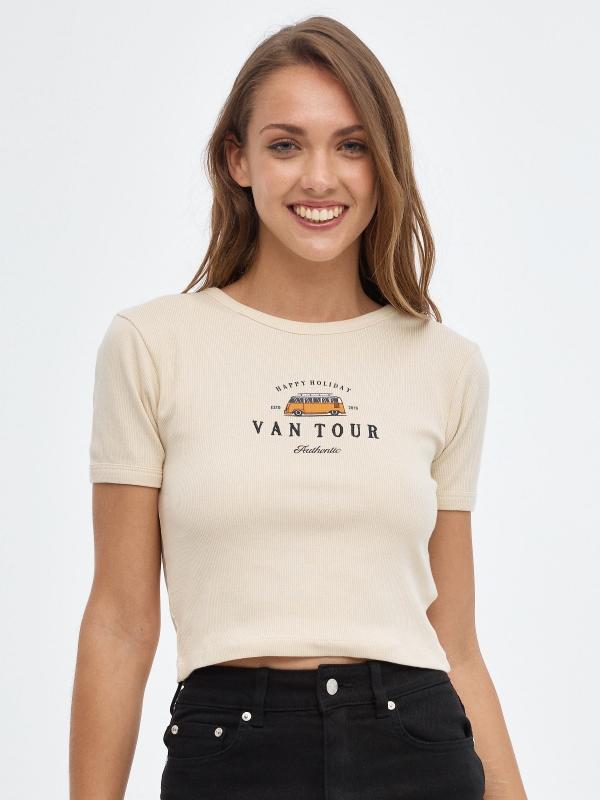 In Side Camiseta Crop VAN TOUR