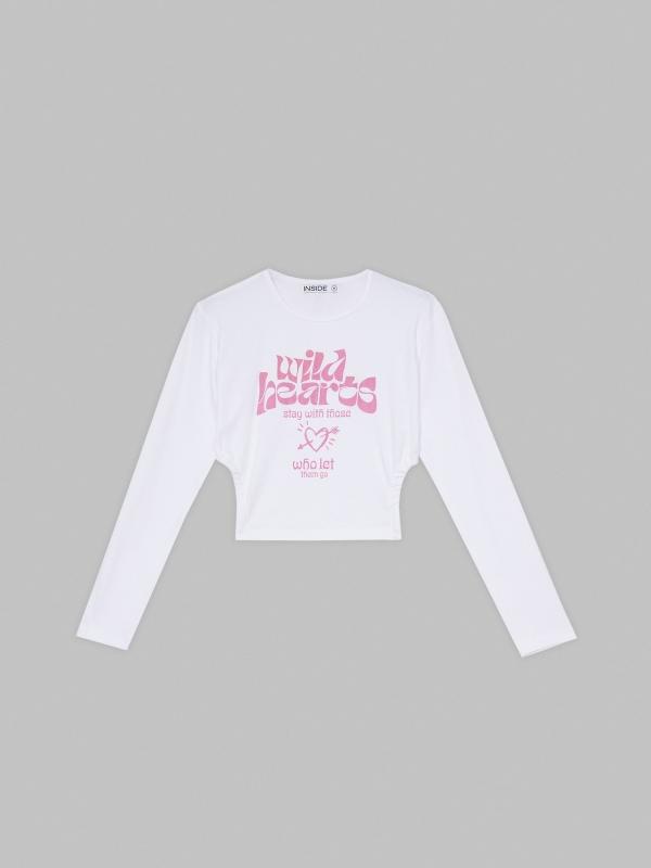 In Side Camiseta Crop Wild Heards