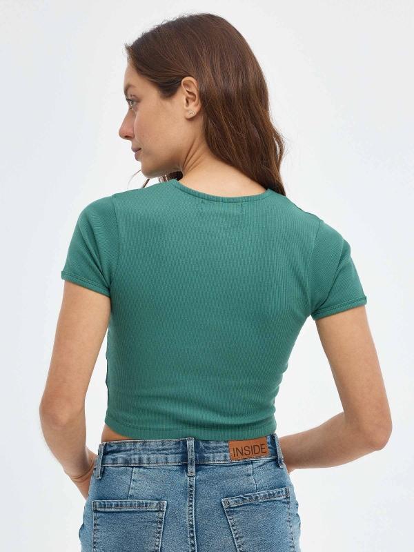 In side Camiseta crop Wishful Thinking