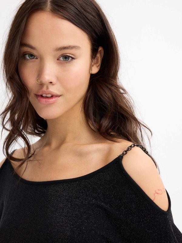 In Side Camiseta Cuello Barco Lurex