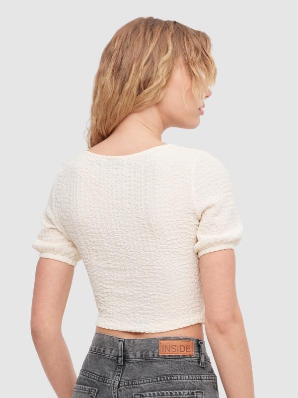 In Side Camiseta Cuello Pico Textura