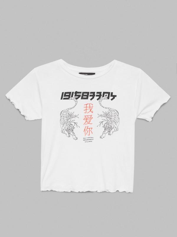 In Side Camiseta Curly Print Tigres