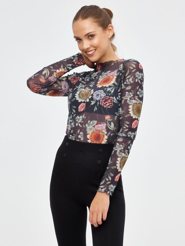 In Side Camiseta De Mesh Printed