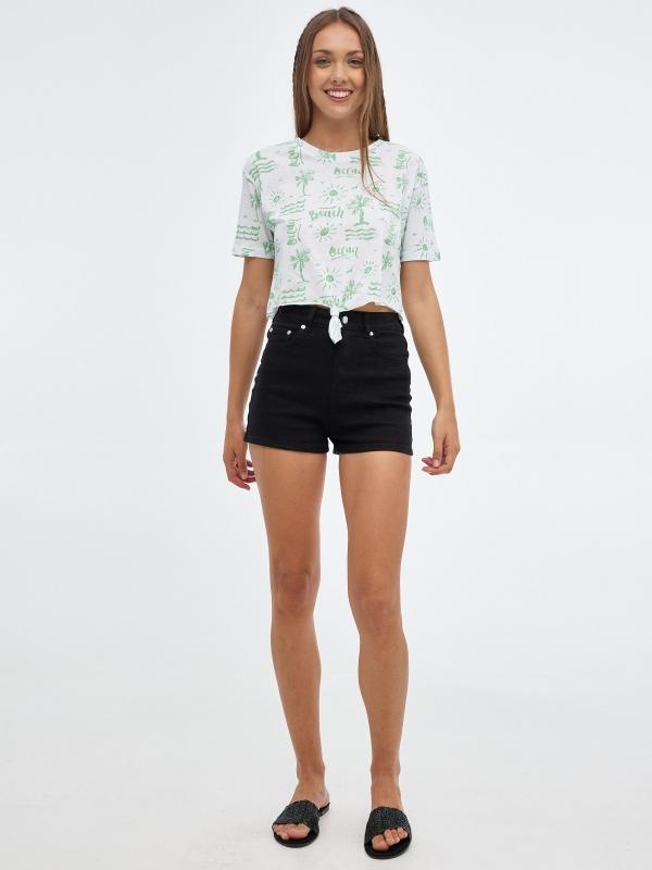 In Side Camiseta De Nudo All Over Print