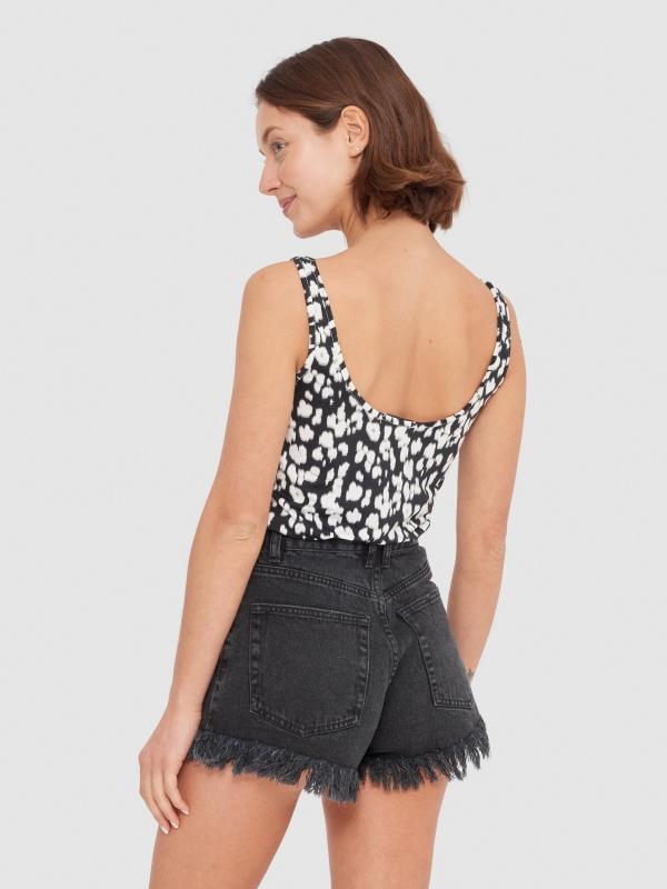 In Side Camiseta De Tirantes Fluida Animal Print