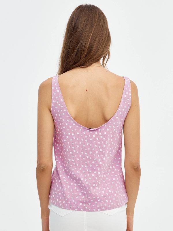 In side Camiseta de tirantes mini print