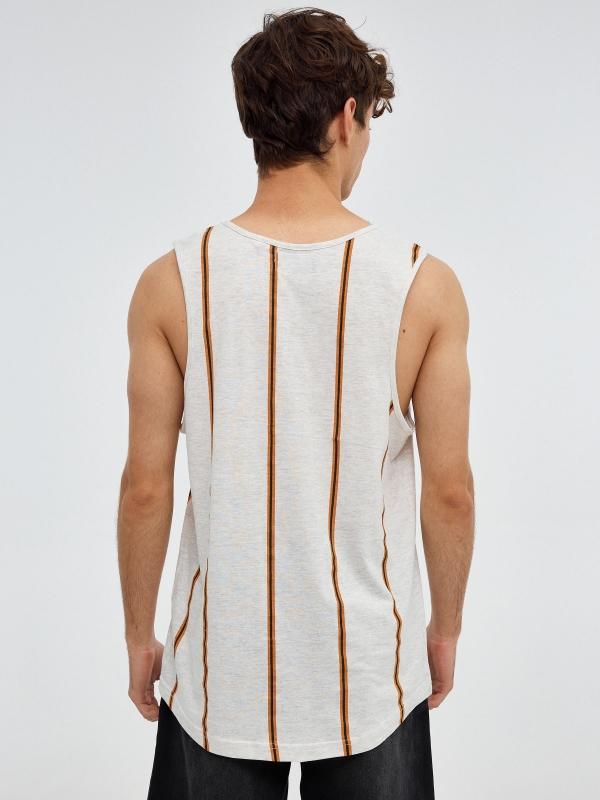 In Side Camiseta Desmangada De Rayas