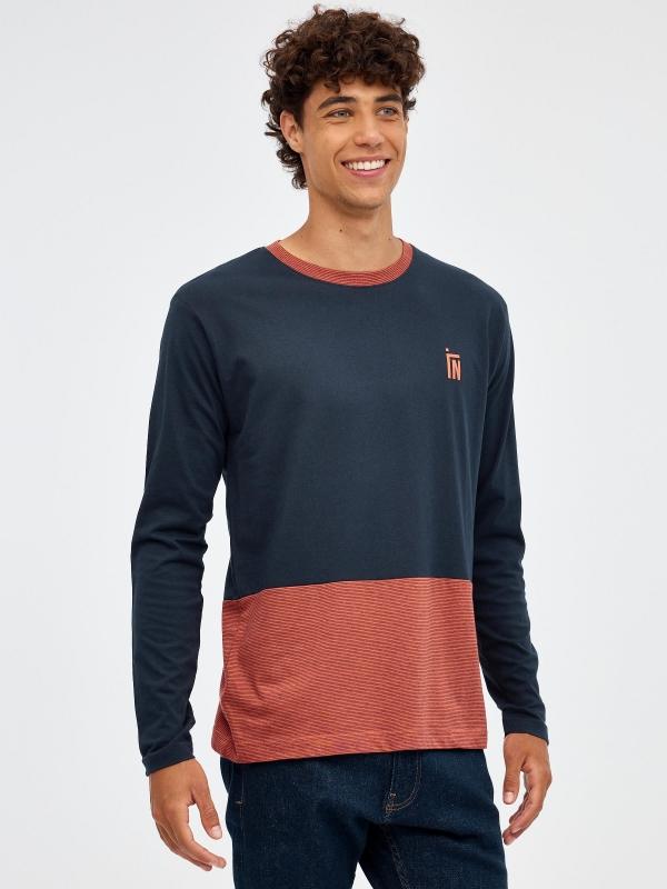 In side Camiseta doble color