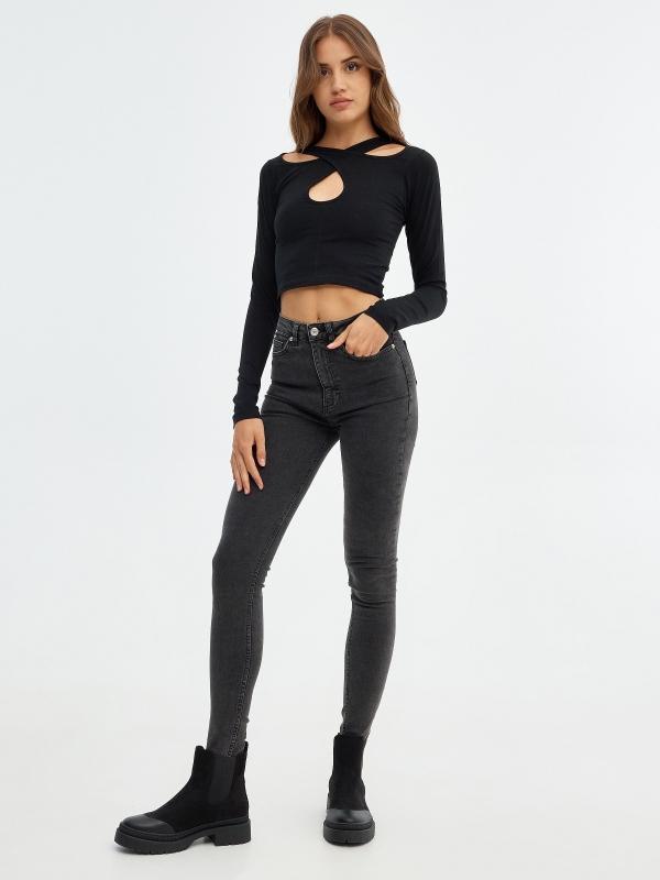 In Side Camiseta Escote Cruzado