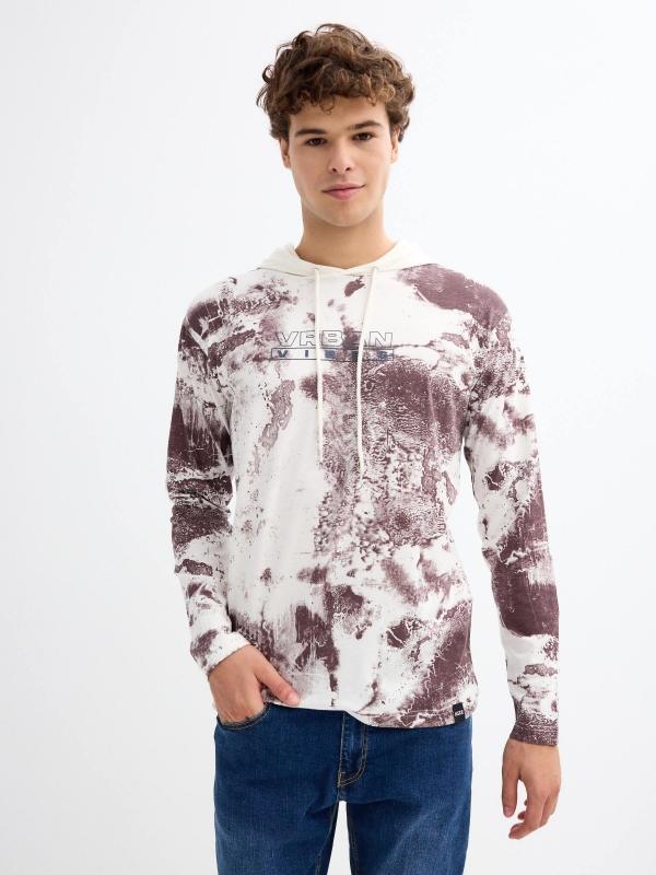In side Camiseta estampada capucha ajustable