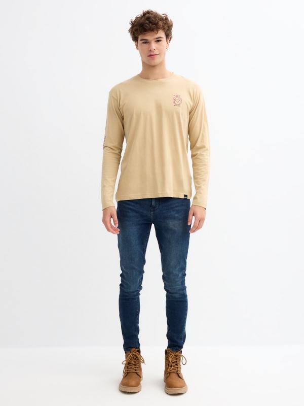 In Side Camiseta Estampada Minimalista