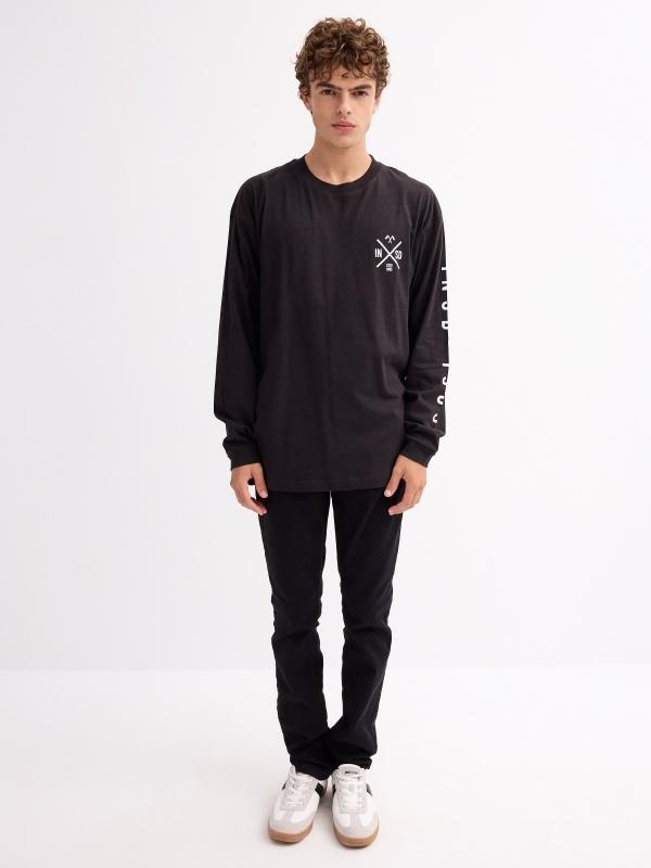 In Side Camiseta Estampada Puños