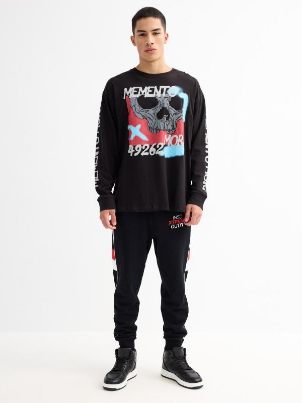 In Side Camiseta Estampado Calavera