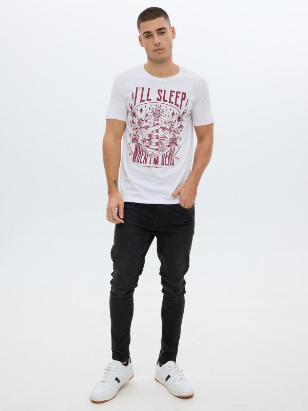 In Side Camiseta Estampado Calavera