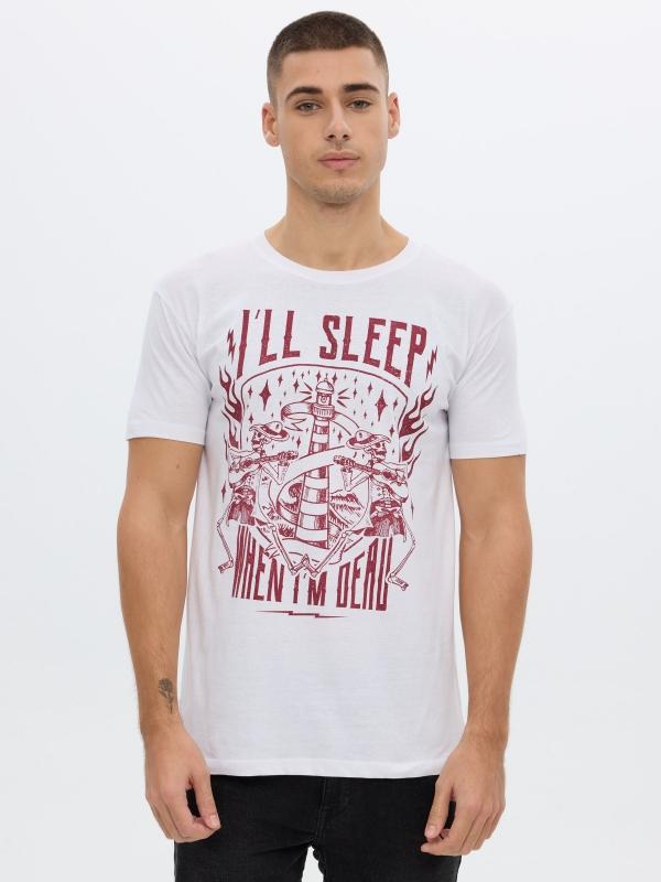 In side Camiseta estampado calavera