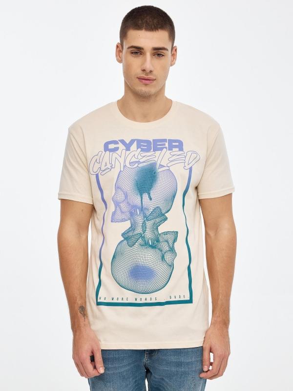 In side Camiseta estampado calavera