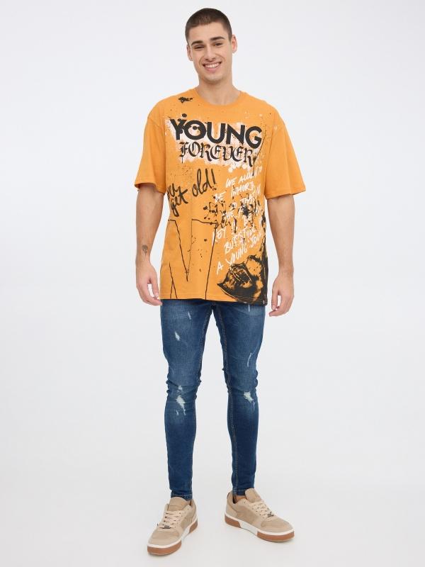 In Side Camiseta Estampado Calavera