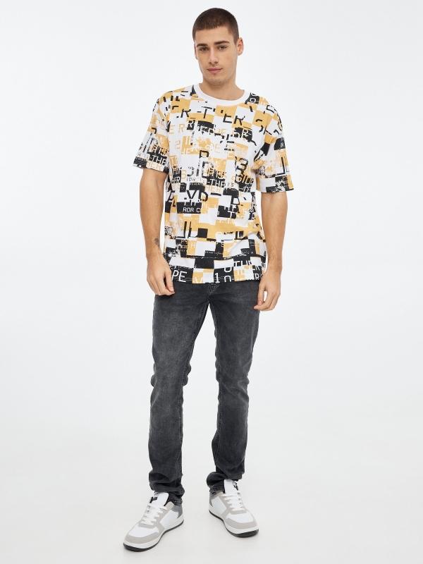 In Side Camiseta Estampado Cuadros