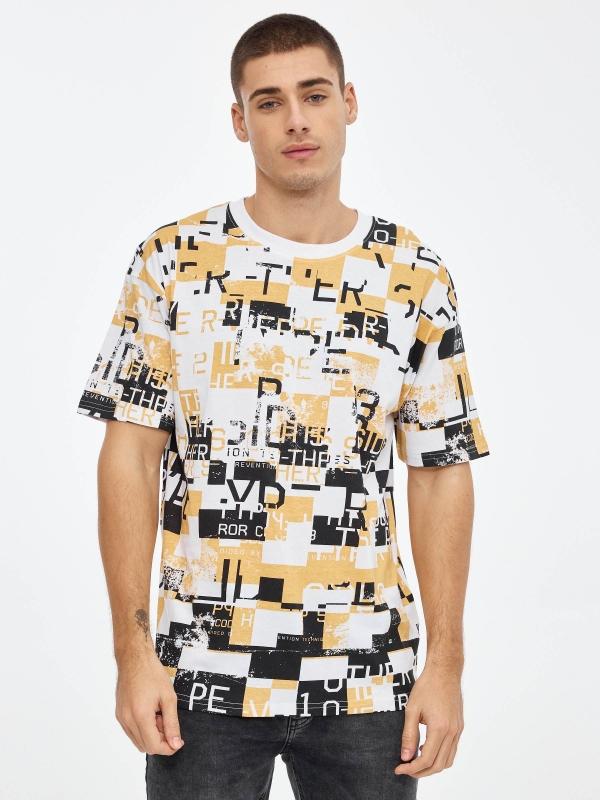 In side Camiseta estampado cuadros