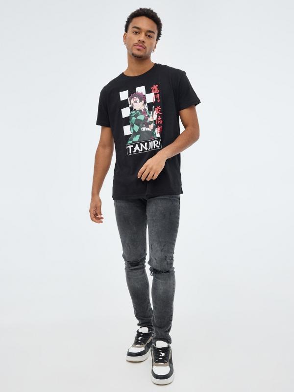 In Side Camiseta Estampado Demon Slayer