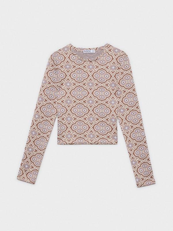 In Side Camiseta Estampado Jacquard