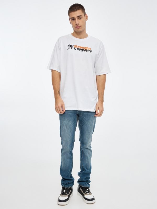 In Side Camiseta Estampado Japonés