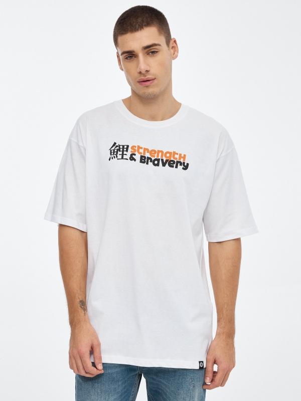 In side Camiseta estampado japonés