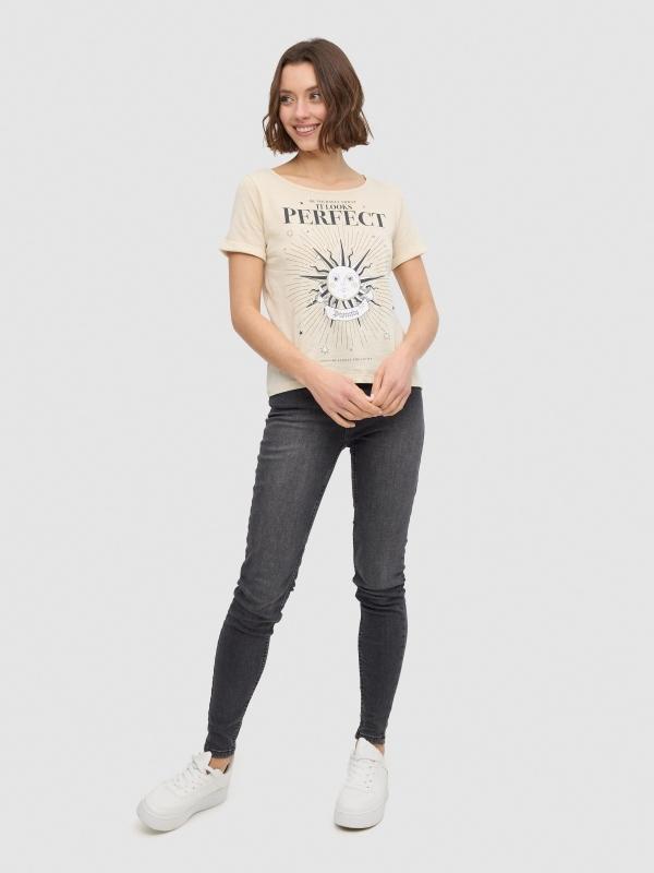 In Side Camiseta Estampado Sol