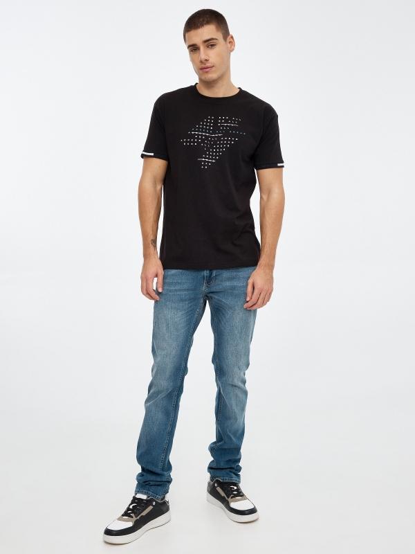 In Side Camiseta Estampado Texto