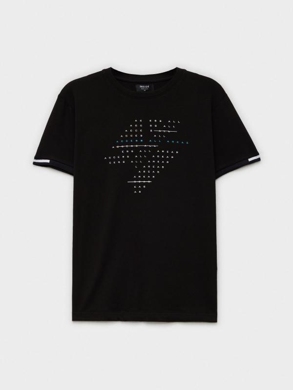 In Side Camiseta Estampado Texto