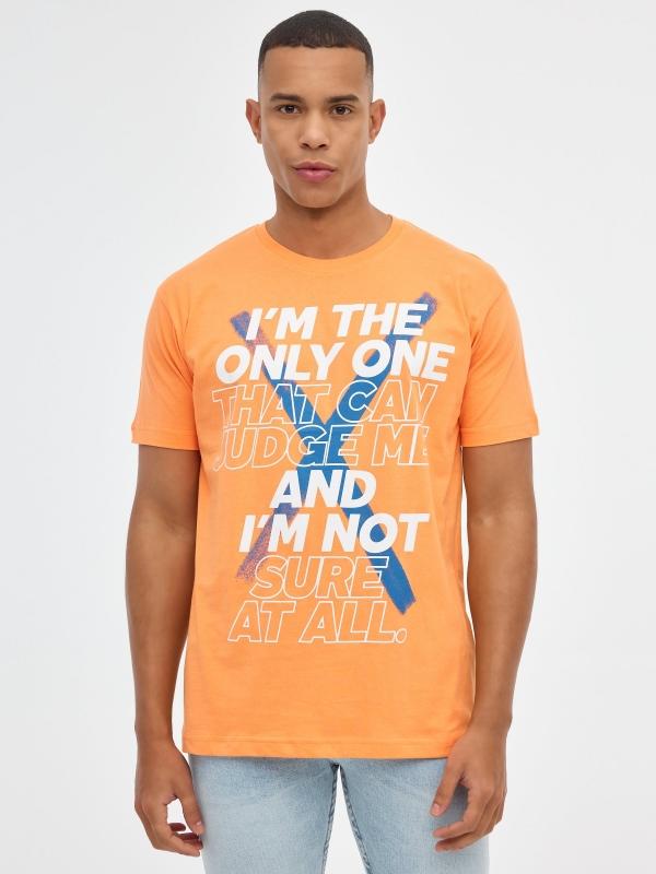 In side Camiseta estampado texto