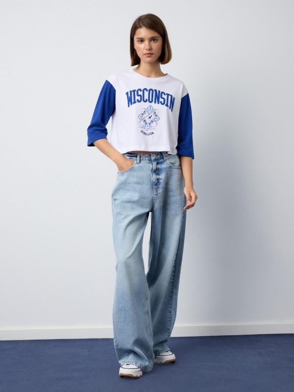 In Side Camiseta Estampado Wisconsin